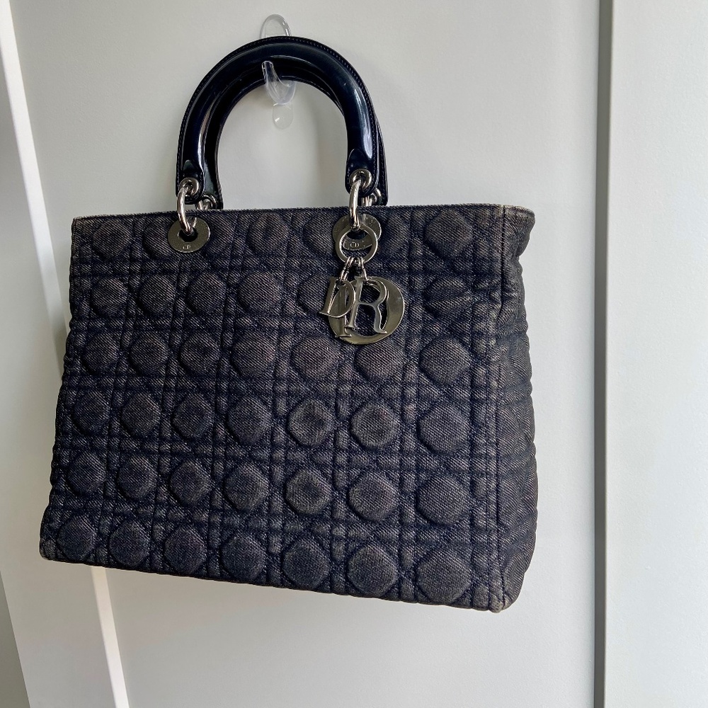 Dior lady tote denim